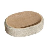 Tabla rascador de sisal 2 en 1, ovalada, 60 x 40 cm, 41 x 31 cm, de cartón duradero, no hace pelusas
