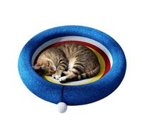 Tabla rascador para gatos - Cama ovalada con bola | Alfombra rascador para gatitos, protección de muebles para salas de estar medianas y grandes, balcones, dormitorio, hogar, viajes, interior y