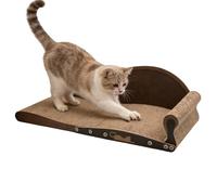 Tabla rascador para Gatos, Juguete de Cuidado con cartón Ondulado, Lugar de Descanso y Tumbona de cartón Ondulado para Gatos, para salón, Dormitorio, balcón, Suelo, Mascotas,