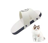 Tabla rascadora para gatos de interior, tabla de rascar con forma de pantuflas sólidas para gatitos, cómodos juguetes rascadores para gatos con patrón de panda para gatitos pequeños, medianos y