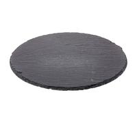 Tabla Redonda de Pizarra para Quesos, Bandeja Piedra Natural Servir , Sushi, Aperitivos y