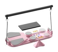 Tabla reformadora de pilates, equipo de fitness 5 en 1, tabla abdominal portátil, para mujeres, hombres, atletas, principiantes, entusiastas del fitness, profesionales ocupados, gimnasio en casa