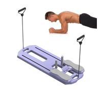 Tabla reformadora de pilates - Equipo de pilates ajustable para el hogar con bandas | Entrenamiento reformador compacto, tabla de entrenamiento de fuerza para núcleo, piernas, glúteos, máquina de