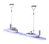Tabla reformadora de pilates, juego de reformador de pilates tipo dividido, equipo de fitness multifunción para piernas interiores, brazos, entrenamiento de fuerza central, deportes, viajes, gimnasio