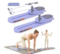 Tabla reformadora de pilates para el hogar, plegable y portátil, minitabla de pilates, portátil, multifuncional, máquina de entrenamiento de pilates, dispositivo premium para mujeres en casa