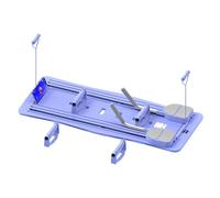 Tabla reformadora de Pilates: Plataforma de Ejercicio Deslizante Plegable, Bandas de Resistencia Ajustables y de Rodilleras, Equipo de Entrenamiento de Fuerza Central para Gimnasio en casa, en