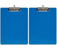 Tabla Sujetapapeles maulflexx, Plasware sujetapapeles A4, einschiebbare orificio para colgar, color azul 4 Schreibplatte (Paquete de 2)