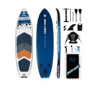 Tabla Sup Hinchable 351cm×89cm con Accesorios, soporta 200kg para Adultos. Incluye Bomba, Aletas, Mochila y Funda Impermeable móvil, Pesca, Yoga y Paseos.