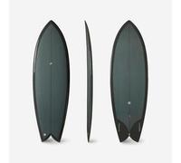 Tabla Surf Fish Verde Oscuro 5'8 Cajetines Futures Sin Quillas 5'8