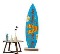 Tabla Surf Madera - Decoración Surf Verano | Centro Mesa Estilo Océano | Decoración Tema Playa Arte Pared Tropical Hogar Bar Vacacionpatrones Claros Y Pinturas Intrincadas Pines