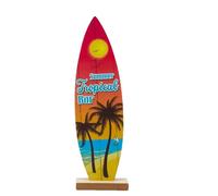 Tabla Surf Madera - Decoración Surf Verano | Centro Mesa Estilo Océano | Decoración Tema Playa Arte Pared Tropical Hogar Bar Vacacionpatrones Claros Y Pinturas Intrincadas Pines