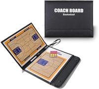 Tabla táctica de entrenador de baloncesto, portapapeles plegable y borrable, estrategia, entrenamiento, plan de juego y accesorio de estudio de entrenador y árbitro (tabla de baloncesto)