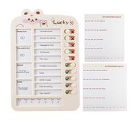 Tabla Tareas Niños - Herramienta Autodisciplina Lista Verificación Dibujos | Plan Crecimiento Estudiantes Gestión Tiempo | Horario Visual Rutina Niños Niñas Planificador Hábitos To-Do ABS Papel 14.5x2