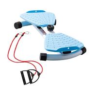 Tabla Vibrante Abdominal, Equipo de Refuerzo Muscular, Tabla Silenciosa con Elásticos para Fitness en Piso Quemagrasas y Galbe Corporal