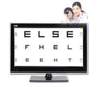Tabla VisióN LCD, Tabla Agudeza Visual con Control Remoto, MáS 200 Objetivos Visuales, Pantalla Grande 21,5 Pulgadas, Distancia Ajustable 1-6,5M, Se Puede Colocar/Montar En Pared,Black