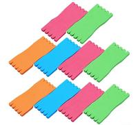 Tablas de bobinado de línea de pesca, soportes de gancho de esponja de goma de espuma para almacenamiento sin enredos, equipo portátil ligero de secado rápido con varios tamaños, paquete de 10 colores