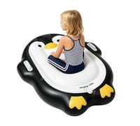 Tablas de Bodyboard para Niños en Playa | Con Asa Y Pingüino De Dibujos Animados Portátil,Juguete hinchable para piscina tabla surf,para Niños y Niñas Nadar Piscina Lago Descanso Acuática al Aire Libr