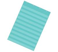 Tablas de bolsillo estándar transparentes de 10 bolsillos para colgar en la pared para lecciones de profesores en un aula o uso doméstico, para colgar en la pared estándar