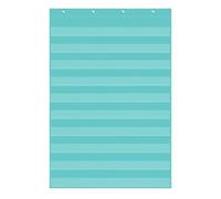 Tablas de bolsillo estándar transparentes de 10 bolsillos para colgar en la pared para lecciones de profesores en un aula o uso doméstico, para colgar en la pared estándar