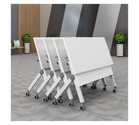 Tablas de conferencias portátiles de 4 paquetes con ruedas de ruedas colgantes de plegamiento y mesas de reunión rodante para la sala de juntas salas de la oficina Flip Top Tope de capacitación móvil
