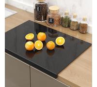 Tablas de cortar acrílicas para encimera de cocina, tabla de cortar transparente más gruesa y rígida con protección de encimera, diseño de labios, 8 almohadillas antideslizantes LUMEIRA