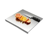 Tablas de cortar de acero inoxidable para cocina, aptas para lavavajillas, antideslizantes, tabla de cortar de acero inoxidable, para verduras, pan, pastelería, amasar, preparación de comidas, hogar
