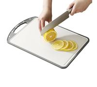 Tablas de cortar de acero para cocina, tabla de cortar de doble cara de alimenticio, herramienta de carne vegetal para hacer sushi, hornear, camping, barbacoa, carnicero, , pan