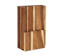 Tablas de cortar de madera - Tablero decorativo de doble cara para pan, capa de preparación de cocina de madera resistente para cortar servir embutidos, carne, frutas, verduras, camping, estación de c