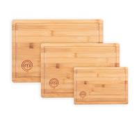 Tablas de cortar MasterChef para cocina, juego de 3 tablas de cortar de bamb , superficies org nicas aptas para alimentos, para preparar y servir