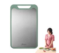 Tablas de cortar para cocina, tabla de cocina de acero inoxidable, panel multiusos para cortar frutas, tabla de cocina antideslizante para varias tareas de cocción