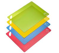 Tablas de cortar Practico Westmark - juego de 4 tablas de cortar, esterillas individuales para carne, pescado, verduras y aves, aptas para lavavajillas - plástico, 4 uds.
