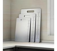 Tablas de cortar, Tablas de cortar acero inoxidable 316, con escala, esquinas redondeadas, adecuadas for cocinas domésticas
