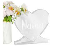 Tablas De Mesa Del Día De La Madre - Etiqueta De Cumpleaños Para Mamá Con Chasis | Tablero De Escritorio Acrílico Con Chasis - Para En La Librería, Dormitorio, Sala, Lugar De Trabajo, Junto A La Cama