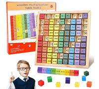Tablas de Multiplicar de Madera 1x1 ábaco de Madera Tabla de Multiplicación Juego Tablas de Multiplicar Base 10 Matemáticas Juguete Educativo de matemáticas para niños Juegos Matematicos