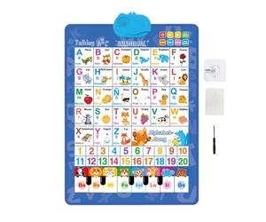 Tablas De Pared Parlantes Para Niños Juegos Bilingües del y los Números | Cartel de Pared en Español e Inglés con Música Para Edades 1-6 Niños Niñas Preescolar Cumpleaños