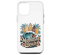 Tablas de surf Manhattan Beach, arte retro de South Bay Carcasa para iPhone 12/12 Pro