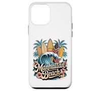 Tablas de surf Manhattan Beach, arte retro de South Bay Carcasa para iPhone 12 mini