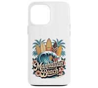 Tablas de surf Manhattan Beach, arte retro de South Bay Carcasa para iPhone 13 Pro Max