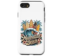 Tablas de surf Manhattan Beach, arte retro de South Bay Carcasa para iPhone SE (2020) / 7 / 8