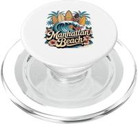 Tablas de surf Manhattan Beach, arte retro de South Bay PopSockets PopGrip para MagSafe