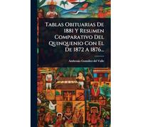 Tablas Obituarias De 1881 Y Resumen Comparativo Del Quinquenio Con El De 1872 A 1876...