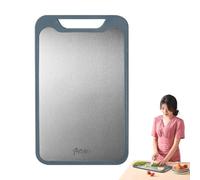 Tablas para cocina,tabla de cortar de cocina | Tabla de cortar alimentos de acero inoxidable,Tabla de cortar para alimentos multiusos, tabla de apoyo antideslizante para diversas actividades de cocina