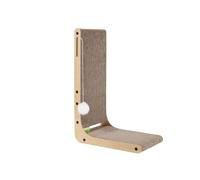 Tablas rascadoras para gatos, en forma de L, vertical, resistente al desgaste, sin caspa, arena para gatos integrada resistente a los arañazos, juguete para gatos