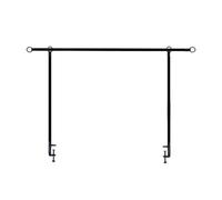 Table Arch Stand - Table Rod Stand | Table Arch Frame | Over The Table Rod Stand, Adjustable Metal Arch Frame For Weddings, Navidad, cumpleaños | Reusable Table Arch Stand - Black Arch Frame