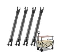 Table Base - Strong Load Bearing Cart Desktop Telescopic Pole | Outdoor Camping Table Bracket | Carbon Steel Material 23 x 32 cm Adjustable 4 Legs - For Picnic Outdoor Furniture - Non-Bending