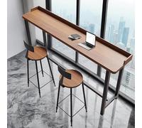 Table Basse rectangulaire étroite, Ensemble Moderne en Bois, Longue Table de Cuisine Avec Repose-Pieds, pour Office ou Coin Cuisine. (120 x 40 x 105 cm)
