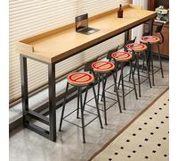 Table Basse rectangulaire Style Bar, Table de Pub Moderne en Bois, idéale pour la Cuisine, le Salon, la Salle à Manger ou un café. Montage facile. (Bois véritable, 180,1 x 30 x 104