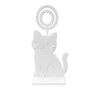 Table Card Holders, Cat Shaped Place Card Stand, Cute Sign Display Clip, Strong and Decorative Design, for Notes Photos Dining Room Home Hotel Use,1.85x0.71x3.94 Inches
