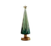 Table Christmas Tree, Light Up Mini Holiday Tree, LED Desk Decor Accent, Small Festive Decoration for Home Living Room Bedroom Fireplace Bookshelf Hotel Tabletop, 7x15cm