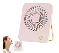 Table Cooling Fan - Adjustable Angle Personal Breeze Machine, Silent USB Ventilation Tool | Lightweight Portable Design With Carry Handle, Office Camping Study Desk Outdoor Recreation Cooling Support